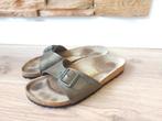 Birkenstock Madrid maat 39 slippers / sandalen brons, Slippers, Bruin, Ophalen of Verzenden, Zo goed als nieuw