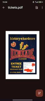 History of Hardcore kaart, Tickets en Kaartjes, Eén persoon, April