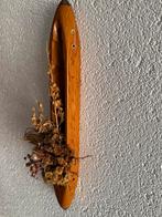 Schietspoel oude weefklos met droogboeket, Antiek en Kunst, Antiek | Gereedschap en Instrumenten, Ophalen of Verzenden