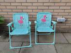 2 Leuke Kinder Klapstoeltjes met Flamingo, Ophalen of Verzenden