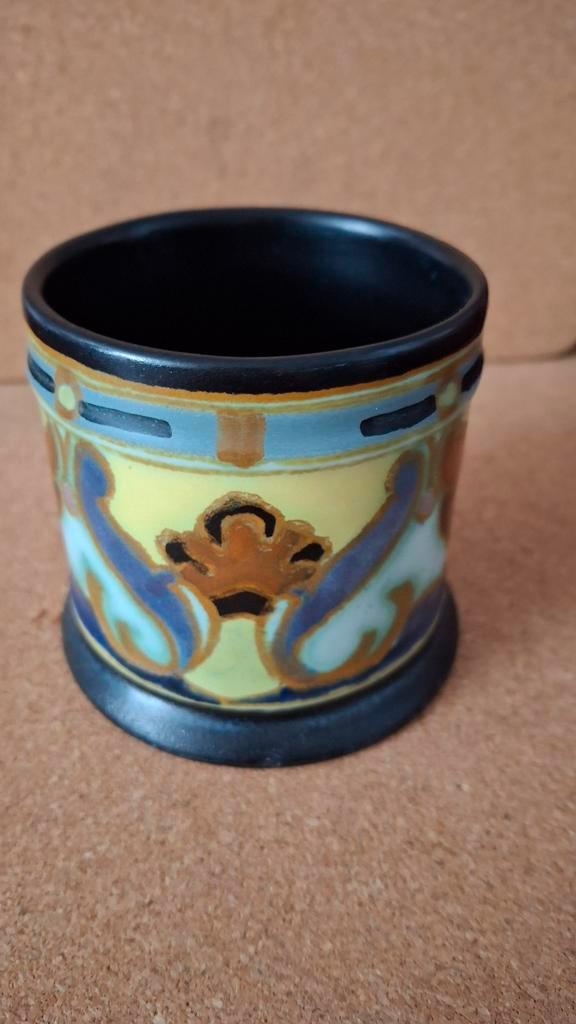 Plateel Kom Olga Arnhem Decoratief, Huis en Inrichting, Woonaccessoires | Kandelaars en Kaarsen, Gebruikt, Minder dan 25 cm, Overige materialen