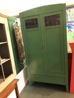 Brocante meidenkast in appel groen, Antiek en Kunst, Curiosa en Brocante, Ophalen of Verzenden