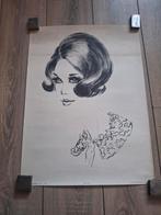 Vintage Franse posters kapsels jaren '60, Antiek en Kunst, Ophalen of Verzenden