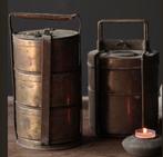 Vintage Tiffin Dragers - Set van 2, Ophalen of Verzenden