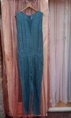 Yaya blauw turqoise soepele jumpsuit cupro/viscose M L, Yaya, Blauw, Maat 38/40 (M), Ophalen of Verzenden
