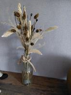 Te koop droogbloemen in vaas met touw, Ophalen, Zo goed als nieuw