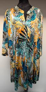 Superleuke blauw/geel/groene tuniek met bladeren MAGNA 56/58, Kleding | Dames, Grote Maten, Ophalen of Verzenden, Zo goed als nieuw