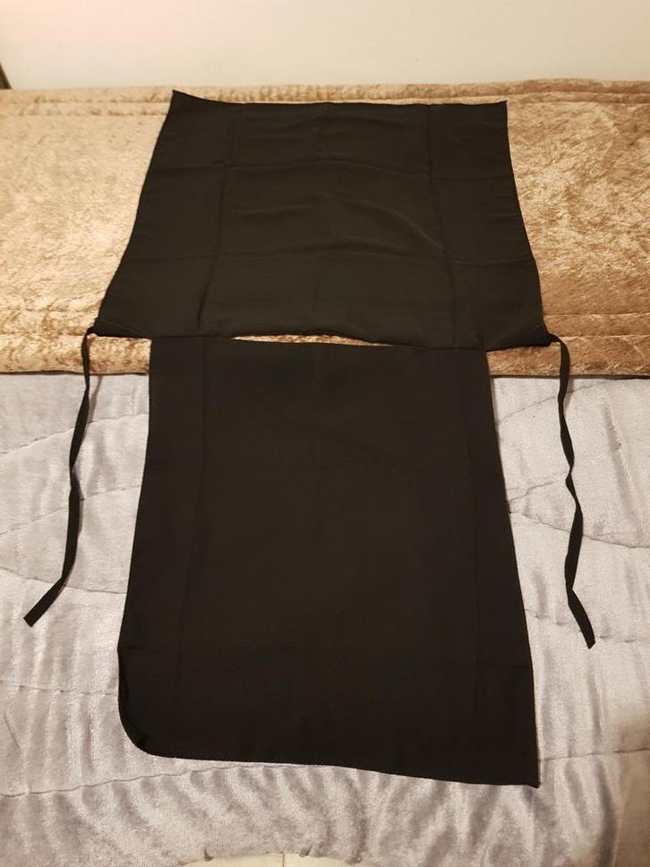 Zwarte 2 laags niqab, Kleding | Dames, Gelegenheidskleding, Zo goed als nieuw, Overige typen, Zwart, Ophalen of Verzenden