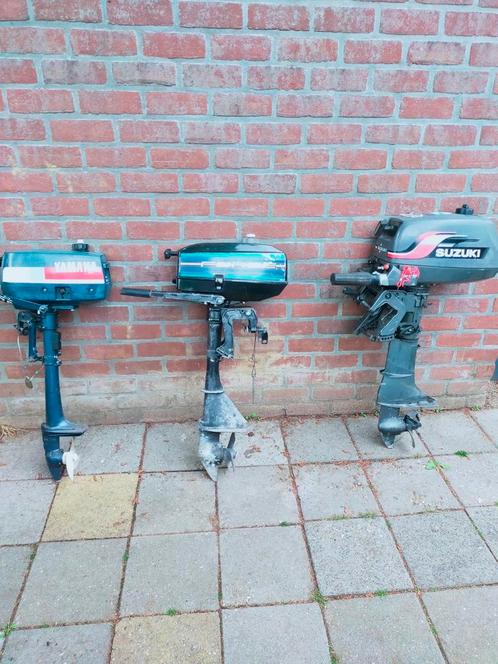 3 buitenboordmotoren samen in 1 koop zie foto's, Watersport en Boten, Bootonderdelen, Zo goed als nieuw, Motor en Techniek, Zeilboot of Motorboot