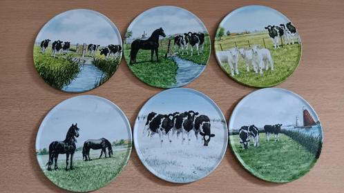 3 doosjes a 6 onderzetters met Landbouwdieren, Huis en Inrichting, Woonaccessoires | Onderzetters, Nieuw, Glas of Kopje, Ophalen