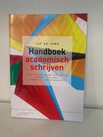 Handboek academisch schrijven, Joy de Jong, Nieuw, Ophalen of Verzenden, WO