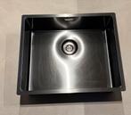 Caressi Gun Metal Spoelbak 50x40, Ophalen, Minder dan 50 cm, Zwart, Zo goed als nieuw