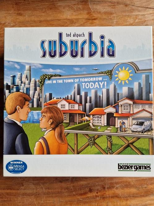 Suburbia spel (Engels) - Ted Alspach, Hobby en Vrije tijd, Gezelschapsspellen | Bordspellen, Een of twee spelers, Drie of vier spelers