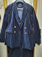 King louis 3 delig broekpak L, Kostuum of Pak, Blauw, Maat 42/44 (L), Nieuw