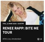 2x ticket Renee Rapp staplaatsen, Twee personen