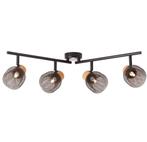 Brilliant Plafondlamp Flaka - Zwart 82632/06, Ophalen of Verzenden, Nieuw, Metaal, Designobject decoratief nostalgische modern