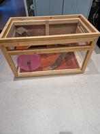 Terrarium/ hamster hok, Gebruikt, 75 tot 110 cm, Ophalen, Minder dan 60 cm