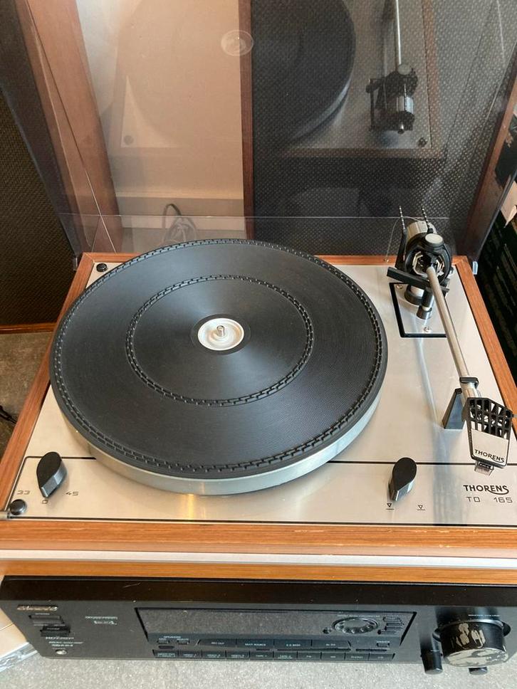 Thorens TD 165 Platenspeler, Versterker, DVD & Boxen, Audio, Tv en Foto, Platenspelers, Gebruikt, Platenspeler, Thorens, Ophalen