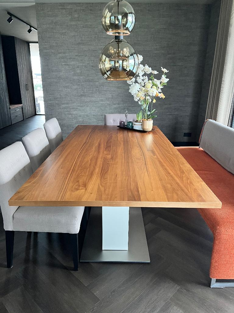 Eetkamer- en salontafel, Ophalen, Gebruikt, 100 tot 150 cm, Overige materialen