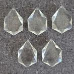 5 XXXL pegels diamant vlieger onderdelen kroonluchter, Ophalen of Verzenden, Gebruikt, Glas