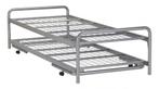 Dubbel Divan Onderschuifbed 80x200 90x200 met metalenbodem, Eenpersoons, Nieuw, Ophalen of Verzenden, 200 cm