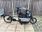 Carqon bakfiets met regenhuif en maxicoshouder, Ophalen, Zo goed als nieuw, 3 kinderen, Elektrisch