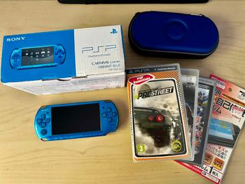 PSP 3000 slim vibrant blue (Japanse versie) beschikbaar voor biedingen