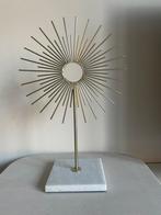 Bloomingville deco zon in goud met marmeren voet, Ophalen of Verzenden, Zo goed als nieuw