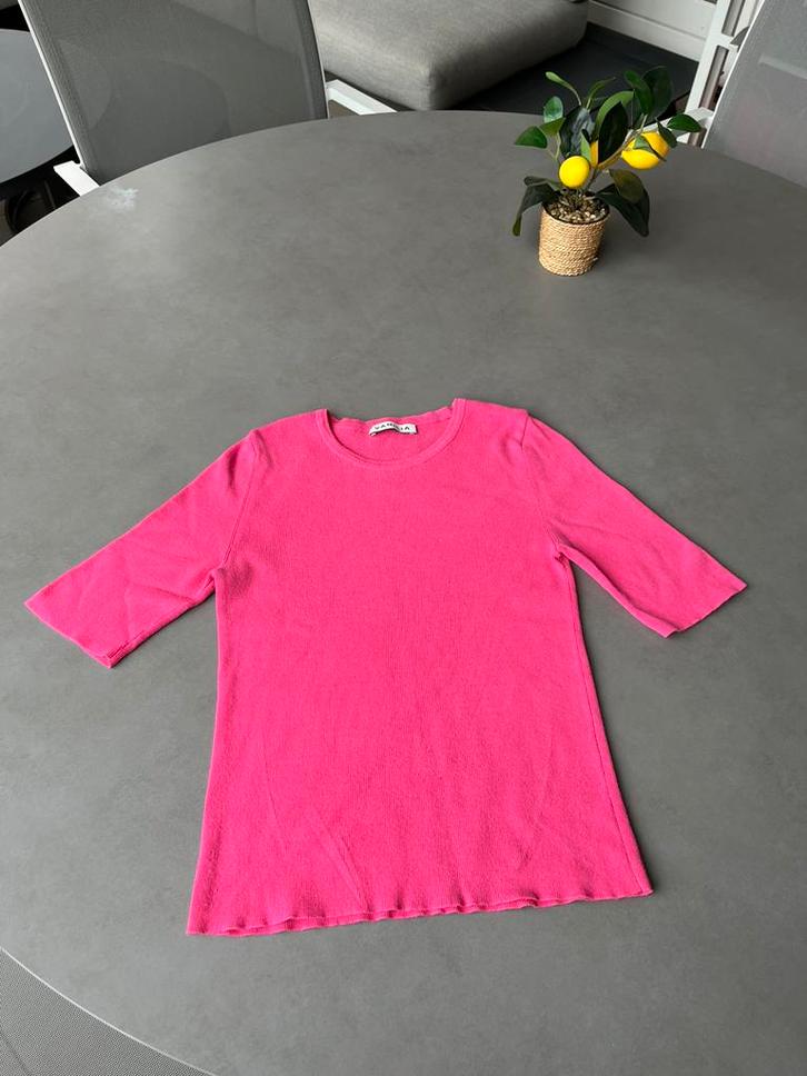 Fuchsia roze fijngebreid Vanilia truitje, maat S, Kleding | Dames, Truien en Vesten, Gedragen, Maat 36 (S), Roze, Verzenden