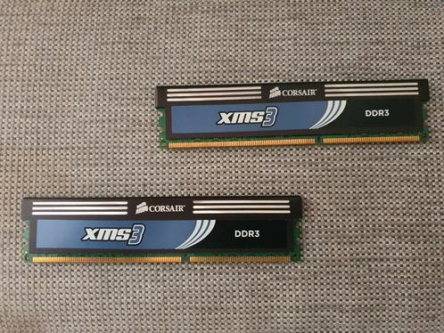 Corsair XMS3 DDR3 RAM – 4GB Kit (2x2GB) – 1600MHz, Computers en Software, RAM geheugen, Zo goed als nieuw, Desktop, 4 GB, DDR3