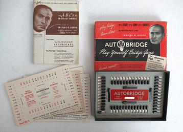 Vintage AutoBridge Play Yourself Game in originele doos 1950 beschikbaar voor biedingen