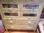 LADENKAST INDIA - COMMODE - OLD LOOK - Zware kwaliteit, Ophalen, Gielen, Koloniaal, Teakhout