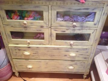 LADENKAST INDIA - COMMODE - OLD LOOK - Zware kwaliteit beschikbaar voor biedingen