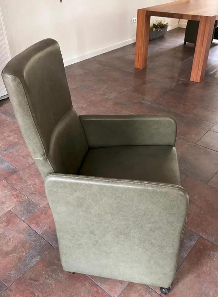 6 leren eetkamerstoelen - verstelbaar, Huis en Inrichting, Stoelen, Nieuw, Vijf, Zes of meer stoelen, Leer, Overige kleuren, Ophalen