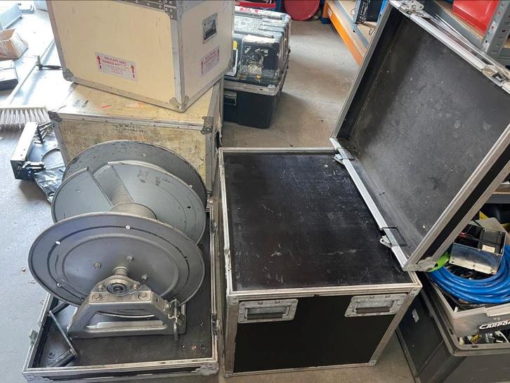 PRO KABELHASPEL in Flightcase Zware Mooie Kwaliteit Haspel, Muziek en Instrumenten, Behuizingen en Koffers, Gebruikt, Overige instrumenten