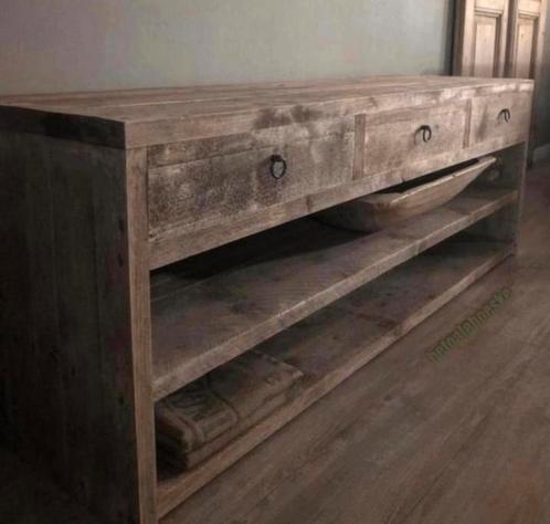 ~Stoer Sober Landelijk Houten Tv-Meubel/Wandmeubel~, Huis en Inrichting, Woonaccessoires | Overige, Nieuw, Ophalen of Verzenden