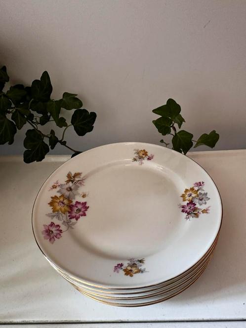 Arzberg porseleinen bordjes met bloemtjes, Antiek en Kunst, Antiek | Servies los, Ophalen of Verzenden