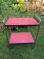 Vintage Franse formica trolley., Ophalen of Verzenden