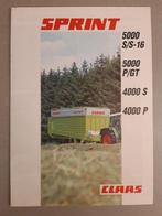 Tractor folder Claas Sprint opraapwagen, Boeken, Catalogussen en Folders, Ophalen of Verzenden, Zo goed als nieuw