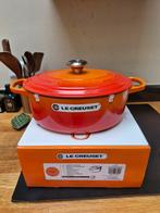Le creuset ovale braadpan 29cm, Ophalen of Verzenden, Nieuw, Gietijzer, Koekenpan of Braadpan
