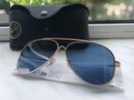 Nieuwe Ray Ban Aviator Reverse zonnebril blauw met rozegoud, Nieuw, Ray-Ban, Blauw, Zonnebril