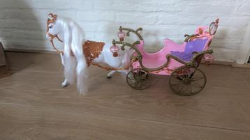 Mooie princessen koets met paard, barbie beschikbaar voor biedingen