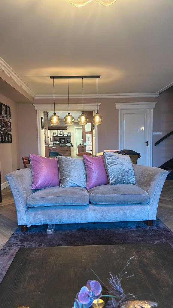 Gratis bank, Huis en Inrichting, Banken | Bankstellen, Gebruikt, Rechte bank, Driepersoons, 200 tot 250 cm, 75 tot 100 cm, Stof