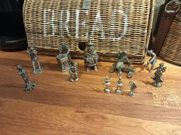 Tinnen beeldjes divers, Antiek en Kunst, Antiek | Tin, Ophalen of Verzenden