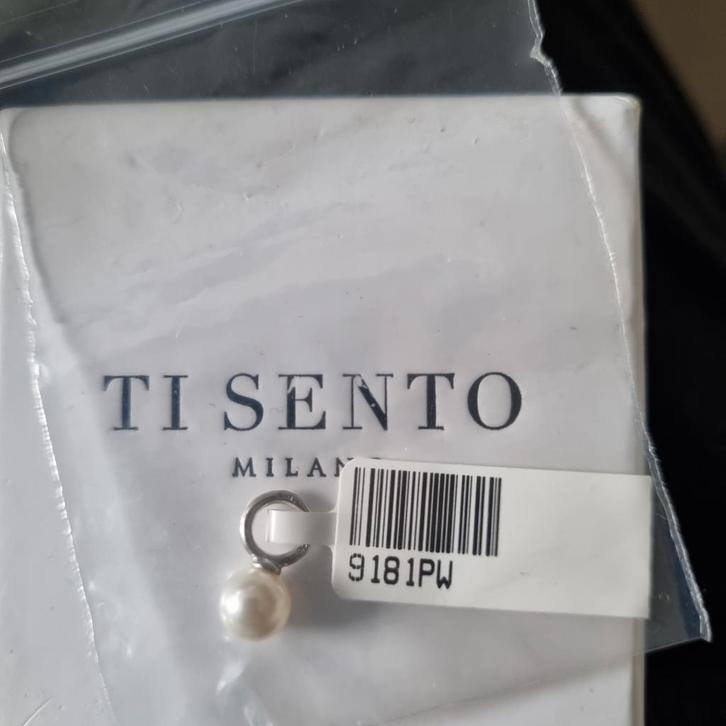oorbedels Ti sento, Sieraden, Tassen en Uiterlijk, Oorbellen, Nieuw, Hangers, Zilver, Wit, Met edelsteen, Ophalen of Verzenden