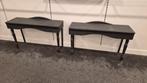Sidetables zwart 122x39x73, Ophalen, Gebruikt, 50 tot 100 cm, 25 tot 50 cm
