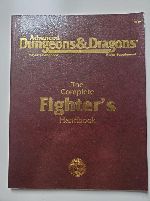 AD&D 2e editie – The Complete Fighter’s Handbook, Hobby en Vrije tijd, Wargaming, Zo goed als nieuw, Historisch, Boek of Catalogus