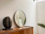 Vintage chroom spage-age spiegel, 1980’s, Ophalen of Verzenden, Rond, Minder dan 50 cm, Minder dan 100 cm