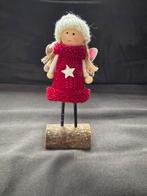 Leuk kerstornament - kerstengeltje op boomstam, Diversen, Kerst, Ophalen of Verzenden, Zo goed als nieuw