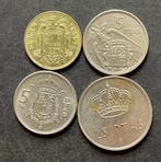 4 verschillende Peseta munten Spanje, Ophalen of Verzenden, Overige landen